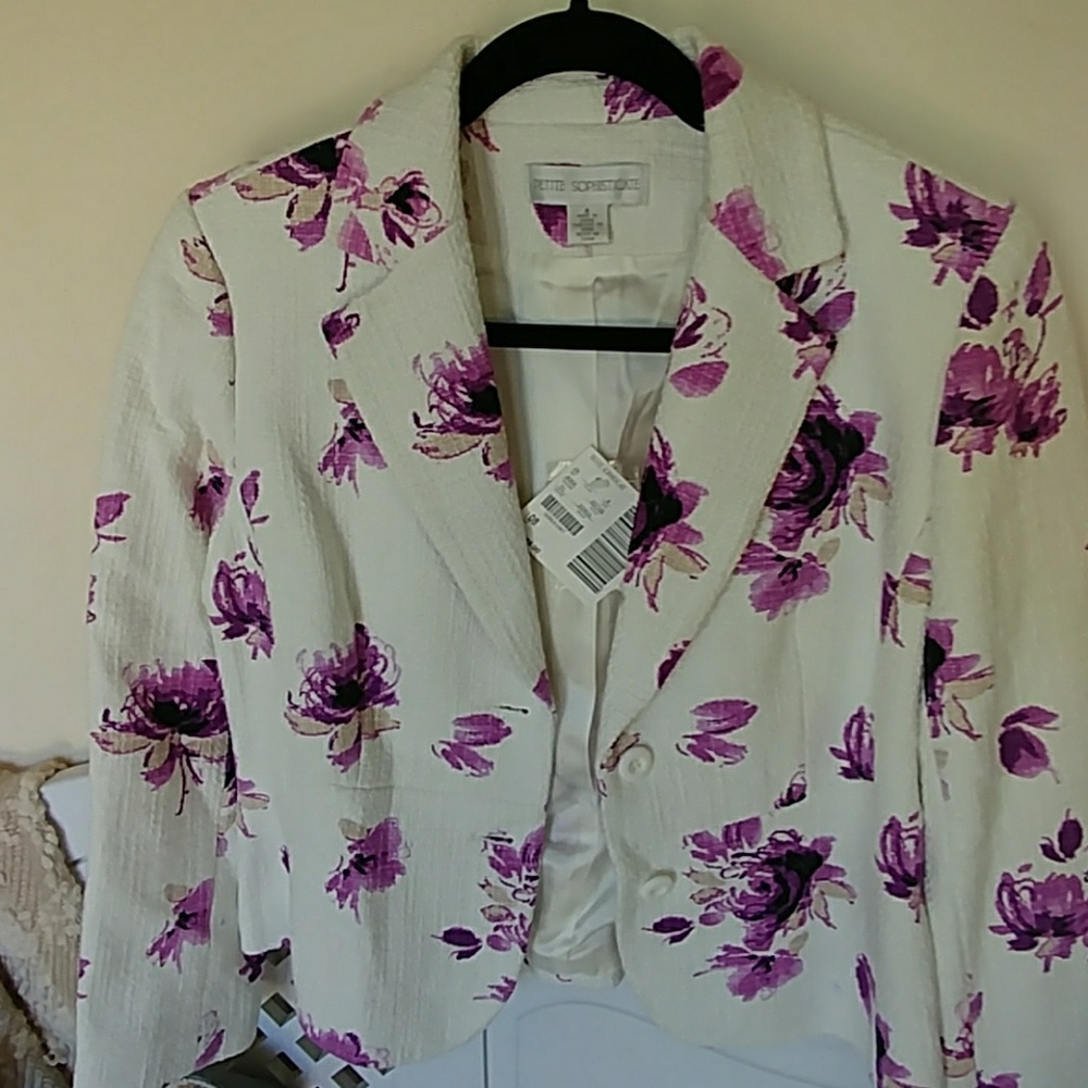 NWT Floral Blazer Jacket